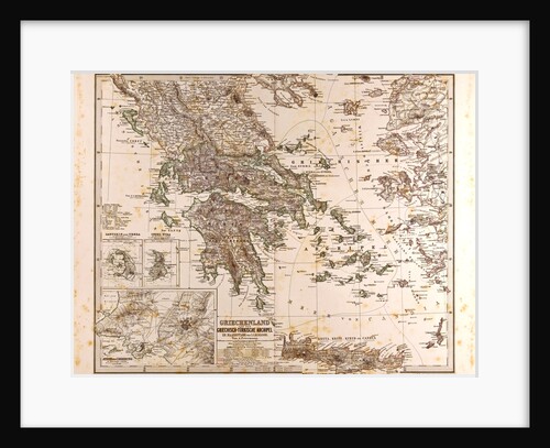 Greece Map 1873 by Anonymous