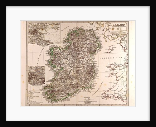Ireland Map 1872 by Anonymous
