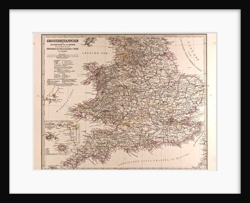 Great Britain Map 1872 by Anonymous