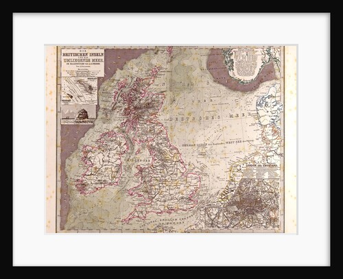 Great Britain Map 1875 by Anonymous