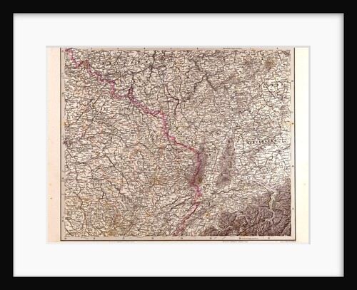 France Map 1874 by Anonymous