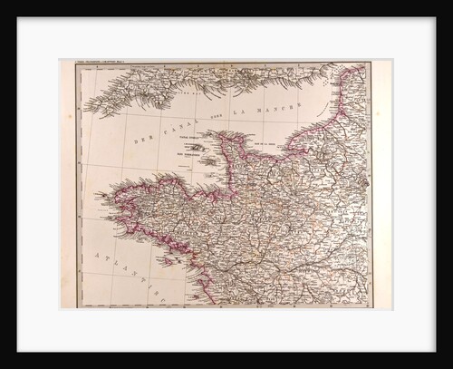 France Map 1874 by Anonymous