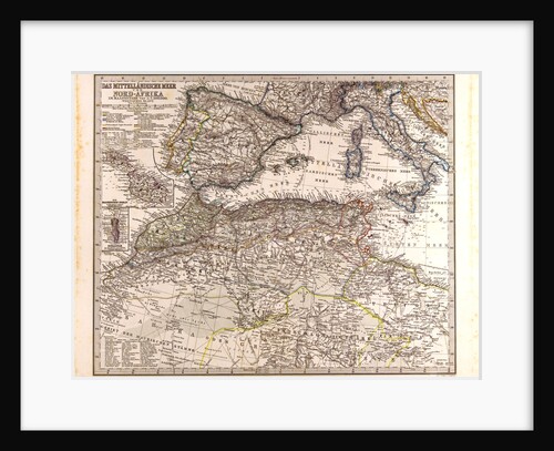 Mediterranean Sea Map by Anonymous