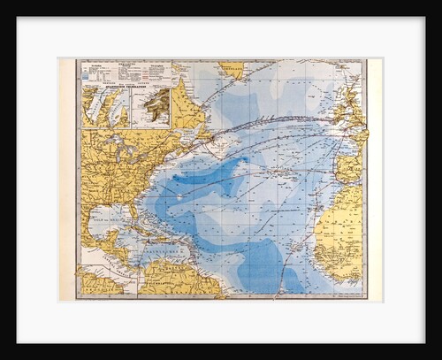 North Atlantic Ocean Map by Anonymous