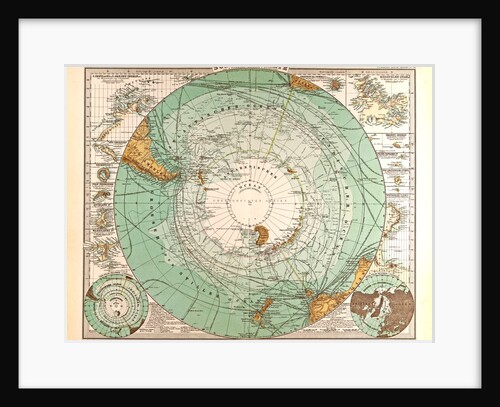 South Pole Map by Anonymous
