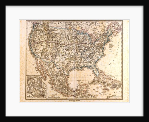 U.S.A. Mexico Map by Anonymous