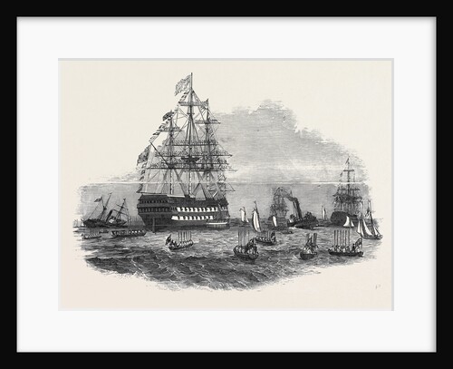 Her Majesty Going on Board the Albion, at Spithead by Anonymous