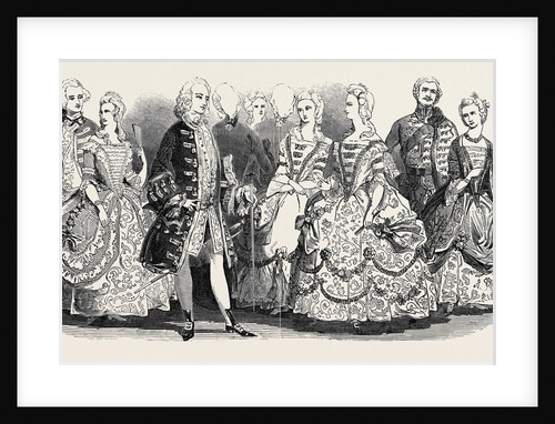 Her Majesty's Costume Ball, Marquis of Donegal, Miss Burdett Coutts, Earl of Surrey, Belgian Ambassadress, Marchioness of Ormonde, Lord Mandeville, Baroness Rothschild by Anonymous