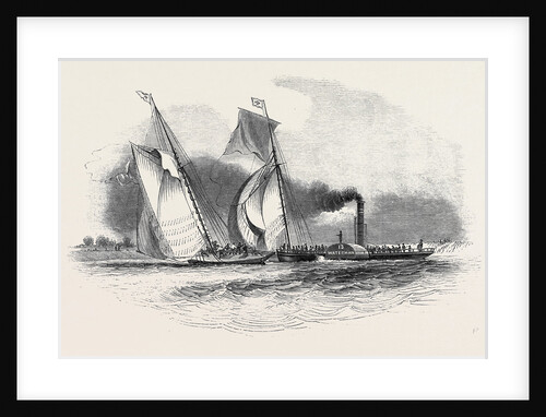 R.T.Y.C. Match, the Antagonist and Mystery Towed Off by the Waterman Steamer by Anonymous