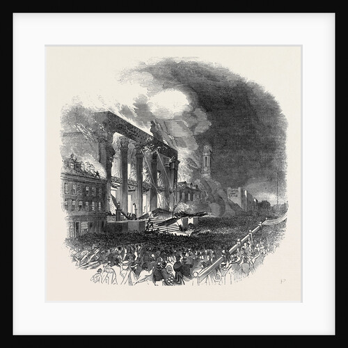 Burning of the Bowery Theatre, New York by Anonymous