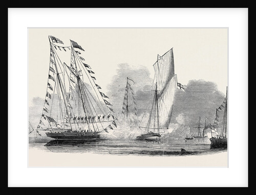 Reception of Her Majesty by the Royal Yacht Squadron; Swedish Bark, Esmeralda, Rose, Ganymede, Lady Jane by Anonymous