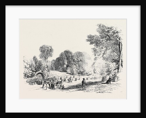Tissington Well-Dressing in 1845, the Ceremony at the Hall Well by Anonymous