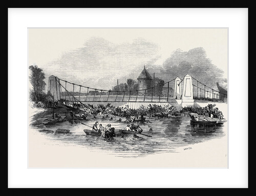 Fall of the Suspension Bridge, at New Yarmouth, on Friday, May 2, 1845 by Anonymous
