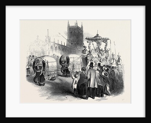 Hughes's Elephant Carriage, at Gloucester by Anonymous