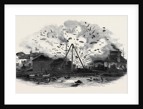 The Explosion at Samuda's Works, Blackwall by Anonymous