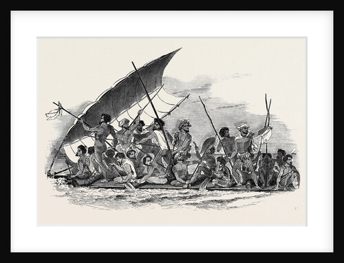 Raft of Gambier Islanders by Anonymous