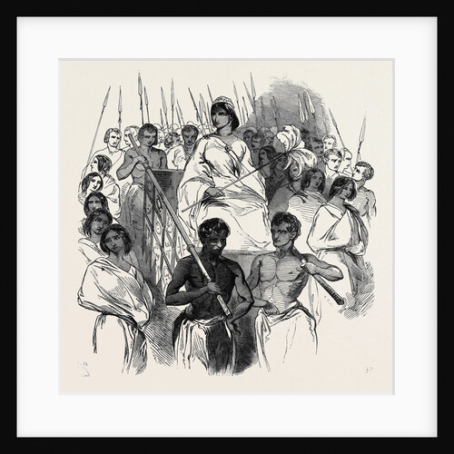 Ranavalona, Queen of Madagascar in Her State Howdah. by Anonymous