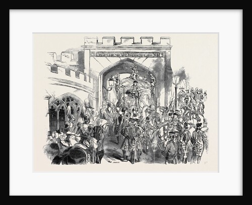 Her Majesty Leaving the House of Lords. by Anonymous