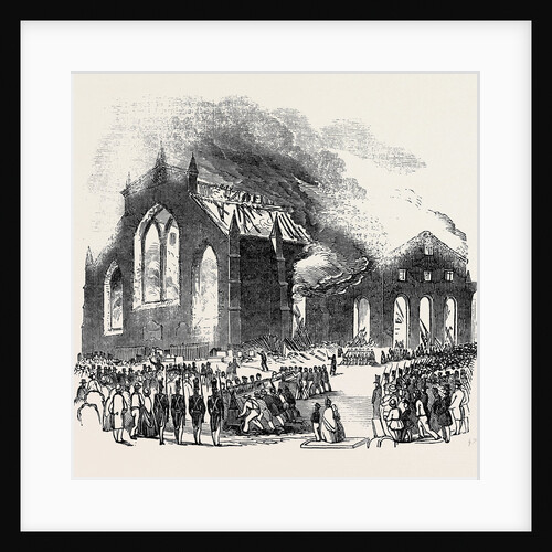 Burning of Greyfriars' Church. by Anonymous