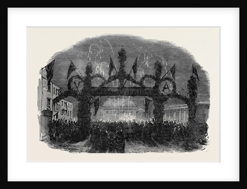 Fire Works, Market Place, Buckingham. by Anonymous