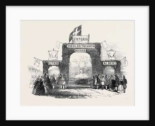 The Queen's Visit to the Duke of Buckingham, at Stowe, Arch at Wicken. by Anonymous