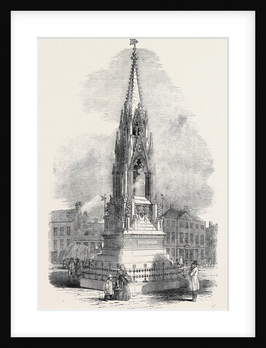 The Notts Testimonial to Lord George Bentinck, in the Marketplace, Mansfield by Anonymous