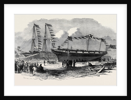 Launch of the Earl of Hardwicke, Whaling Ship, at Cowes by Anonymous