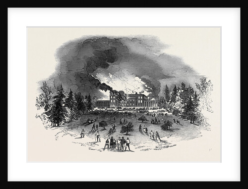 Destruction of Caversham Park House by Fire by Anonymous