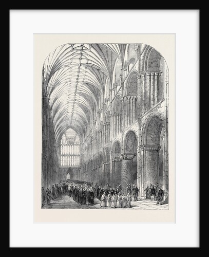Installation of the Bishop of Norwich, the Procession in the Nave of Norwich Cathedral by Anonymous
