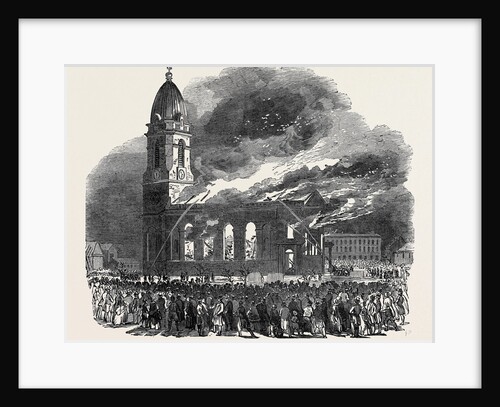 Fire in All Saints Church, at Manchester by Anonymous