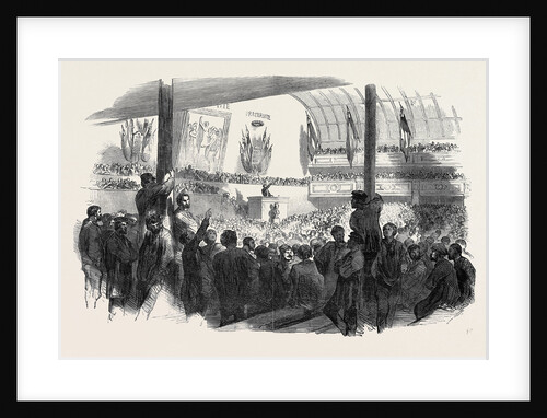 Electoral Meeting in the Salle Martel, Paris by Anonymous