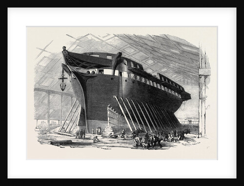 H.M. 50 Gun Frigate Nankin, to Be Launched This Day, Saturday, March 16, 1850 by Anonymous