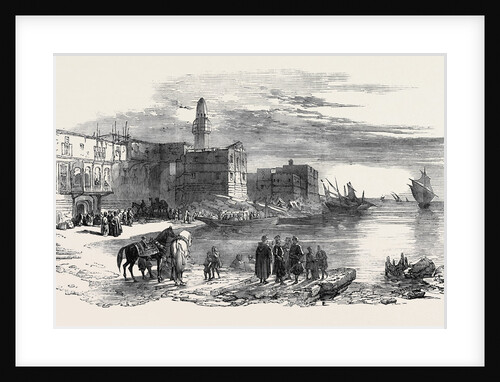 Diorama of the Route of the Overland Mail to India, Leaving Suez by Anonymous