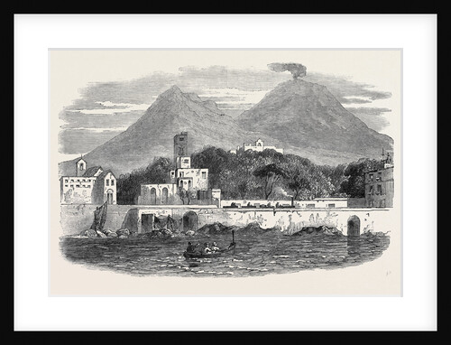 Portici, the Recent Residence of the Pope, Sketched from the Sea by Anonymous