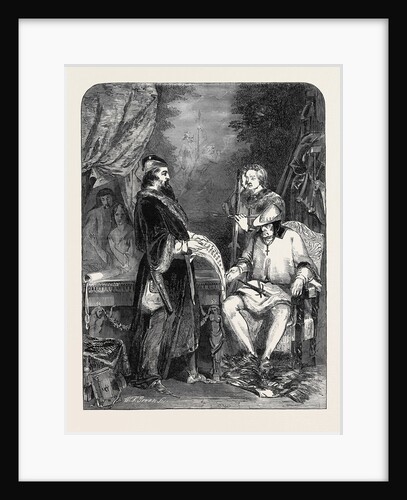 Exhibition of the National Institution, No. 45, Galliotti, the Astrologer, Showing Louis Xi the First Specimen of Printing. by Anonymous