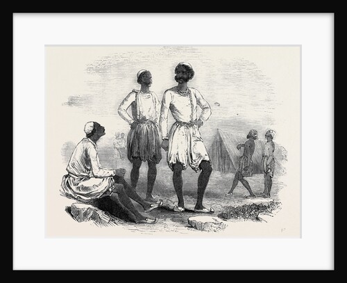 The Punjab, Native Troops in Camp by Anonymous