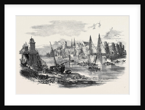 Remains of the Suspension Bridge at Angers, after the Late Accident by Anonymous