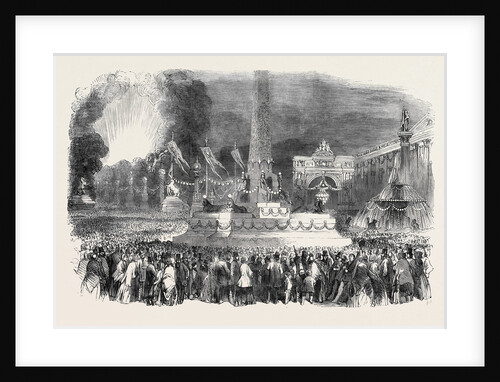 The Paris Fete, Illumination in the Place De La Concorde by Anonymous