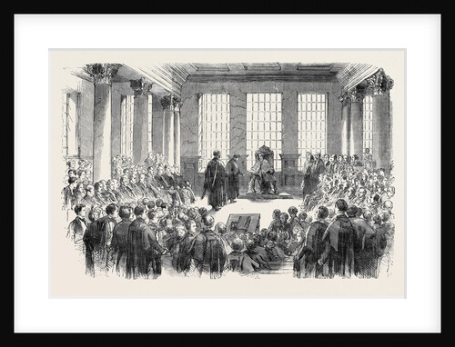 University of London, the First Conference of Degrees, in the Hall of King's College by Anonymous