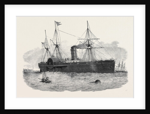 Ocean Steam Navigation: The United States Mail Steamship Atlantic Entering the Mersey by Anonymous