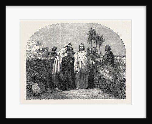 Christ with the Disciples in the Corn Field, Exhibition of the New Society of Painters in Water Colours by Anonymous