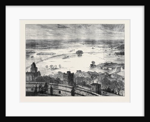 The Floods: The Valley of the Thames from the Round Tower Windsor Castle 1873 by Anonymous