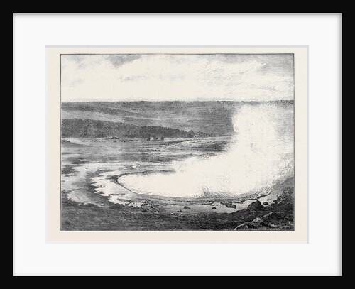 Hot Sulphur Spring Near the Yellowstone River Montana North America 1873 by Anonymous