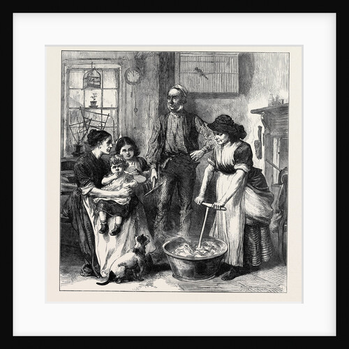 The Strike in South Wales: Interior of a Collier's Cottage 1873 by Anonymous