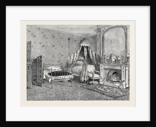 The Late Emperor Napoleon III: Room Where the Emperor Died Chiselhurst 1873 by Anonymous