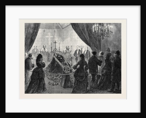 The Late Emperor Napoleon III: The Lying in State Chiselhurst 1873 by Anonymous