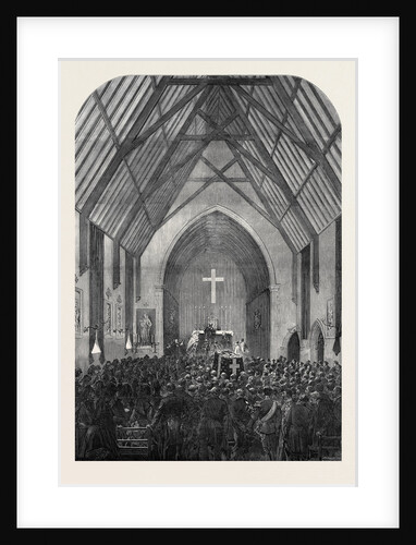 The Late Emperor Napoleon III: Funeral Service in St. Mary's Chapel Chiselhurst 1873 by Anonymous