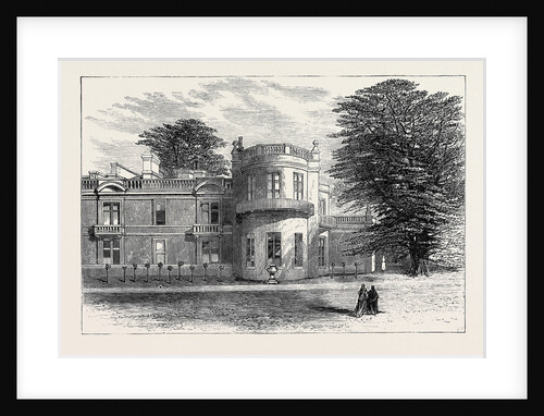 The Late Emperor Napoleon III: Camden Place Exterior View of the House Showing the Emperor's Study and Bedroom Chiselhurst 1873 by Anonymous