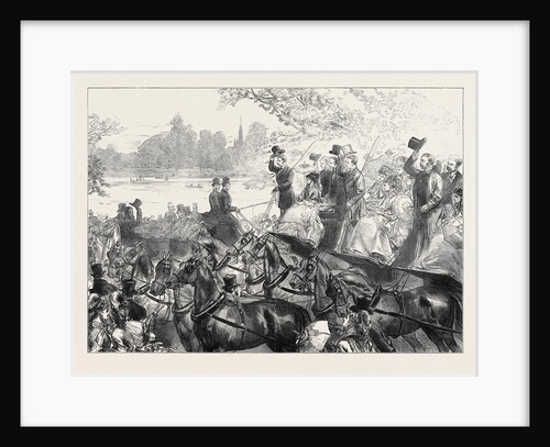 Meet of the Four-in-Hand Club in Hyde Park London 1873 by Anonymous