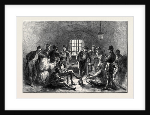 Spain: Carlist Prisoners in the Ancient Moorish Prison of the Alhambra 1873 by Anonymous